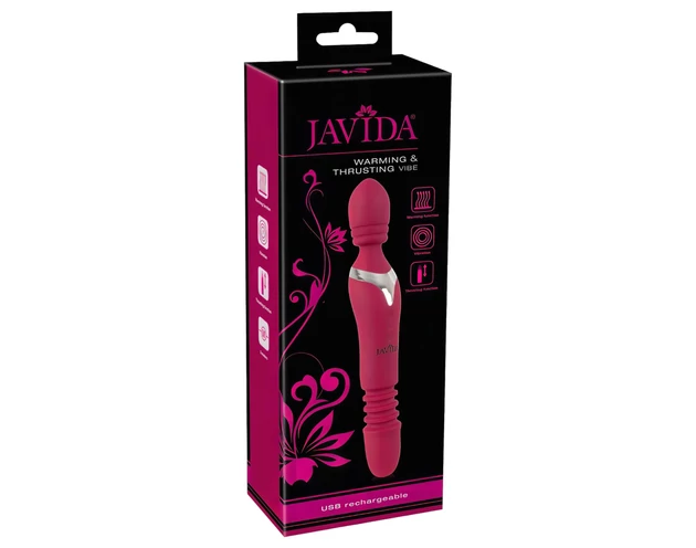 Javida Thrusting - 3in1 masszírozó vibrátor (piros)