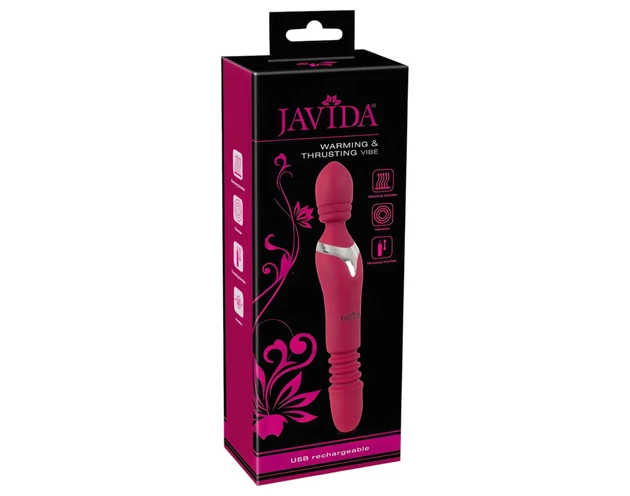 Javida Thrusting - 3in1 masszírozó vibrátor (piros)