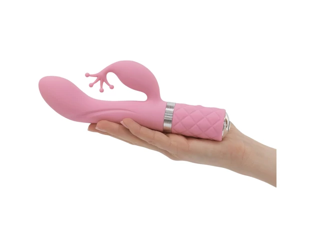 Pillow Talk Kinky - akkus, 2 motoros G-pont vibrátor (pink)