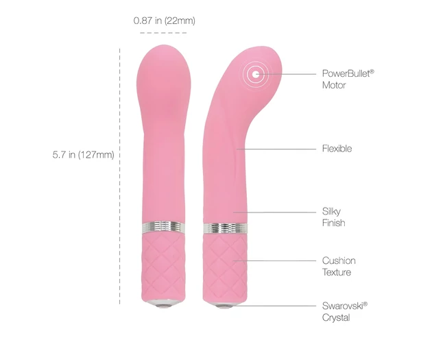 Pillow Talk Racy - akkus, keskeny G-pont vibrátor (pink)