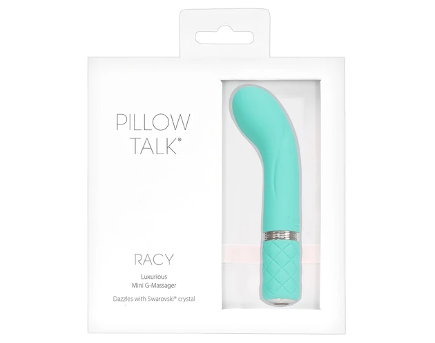 Pillow Talk Racy - akkus, keskeny G-pont vibrátor (türkiz)