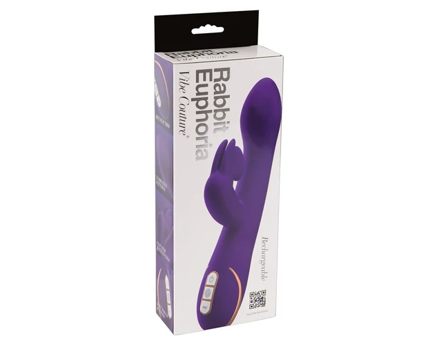 Vibe Couture Rabbit Euphoria - csiklószívó G-pont vibrátor (lila)