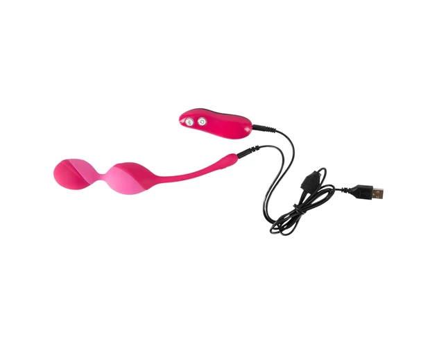 SMILE Love Balls - rádiós vibrációs tojás -82g (pink)