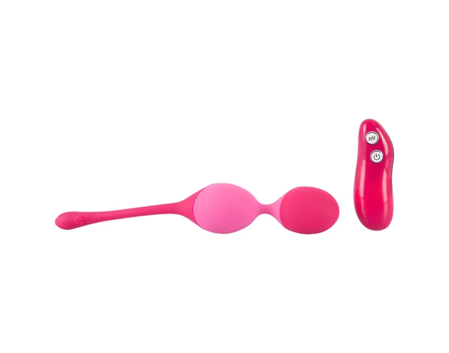 SMILE Love Balls - rádiós vibrációs tojás -82g (pink)