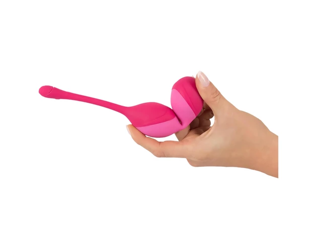 SMILE Love Balls - rádiós vibrációs tojás -82g (pink)