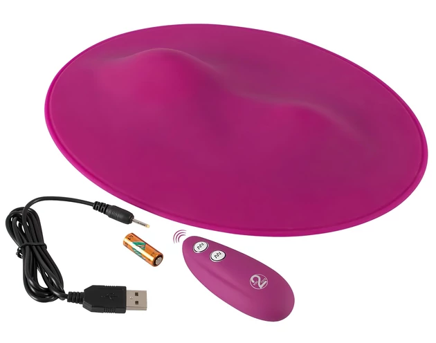 VibePad - 2 motoros, rádiós párna vibrátor (lila)