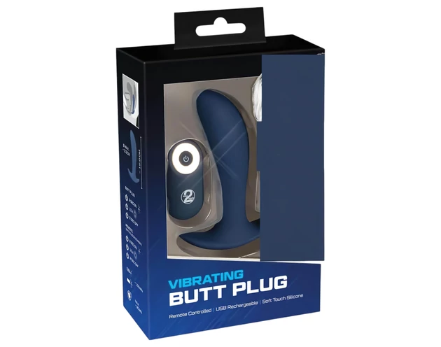 You2Toys - Plug - akkus, rádiós anál vibrátor (kék)