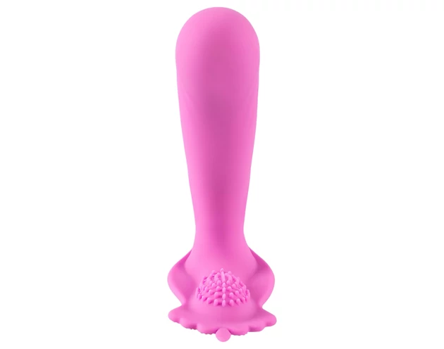 SMILE G-Spot Panty - akkus, rádiós felcsatolható vibrátor (pink)