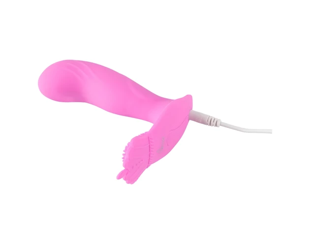 SMILE G-Spot Panty - akkus, rádiós felcsatolható vibrátor (pink)
