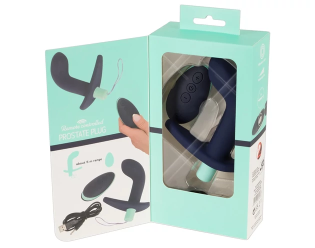 You2Toys Prostate Plug - akkus, rádiós prosztatavibrátor (fekete)