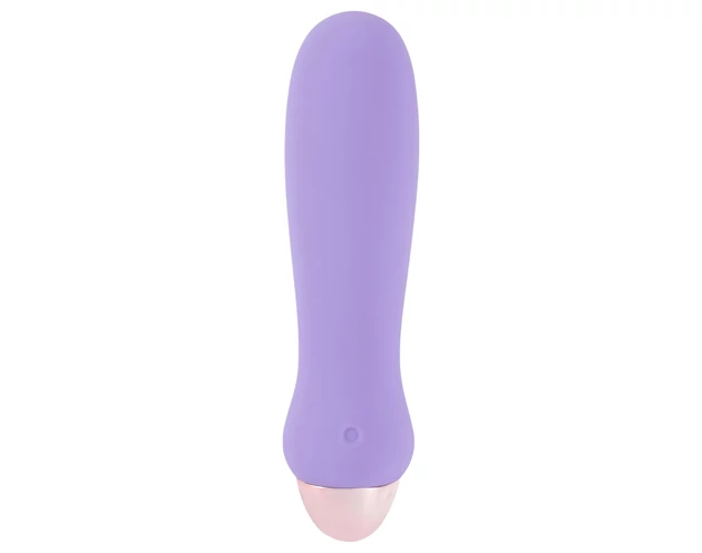 Cuties Mini Purple - akkus, szilikon rúdvibrátor (lila)