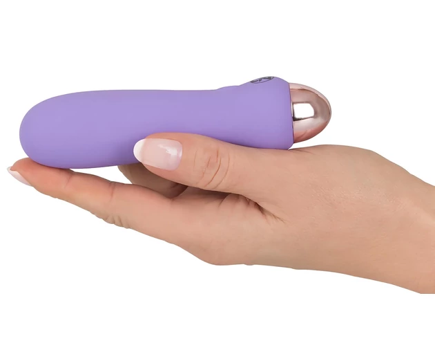 Cuties Mini Purple - akkus, szilikon rúdvibrátor (lila)