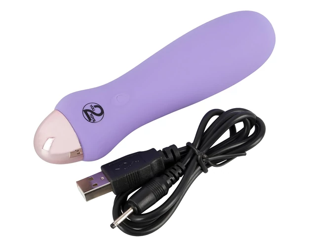 Cuties Mini Purple - akkus, szilikon rúdvibrátor (lila)