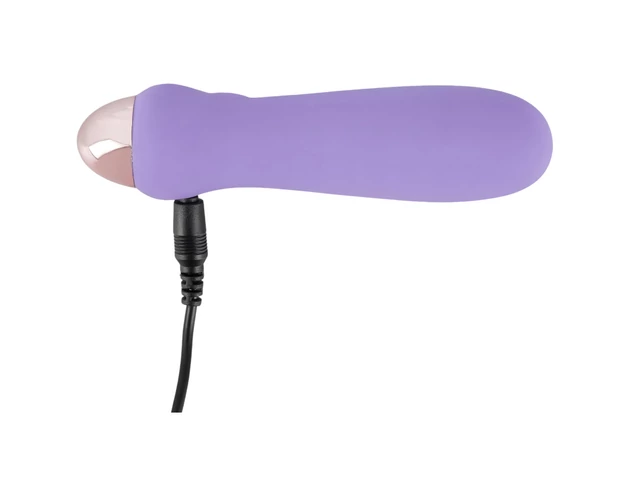 Cuties Mini Purple - akkus, szilikon rúdvibrátor (lila)