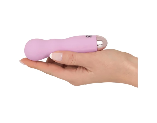 Cuties Mini Rose - akkus, hullámos vibrátor (pink)