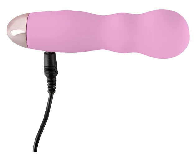 Cuties Mini Rose - akkus, hullámos vibrátor (pink)