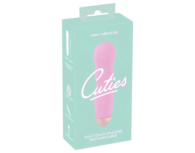 Cuties Mini Rose - akkus, hullámos vibrátor (pink)
