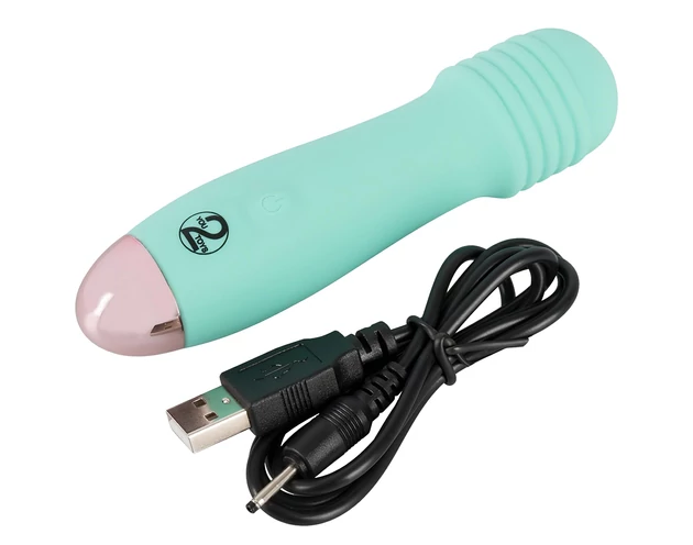 Cuties Mini Wand - akkus, mini masszírozó vibrátor (zöld)