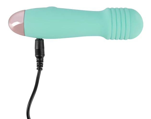 Cuties Mini Wand - akkus, mini masszírozó vibrátor (zöld)