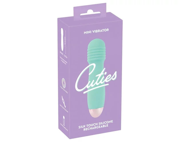 Cuties Mini Wand - akkus, mini masszírozó vibrátor (zöld)
