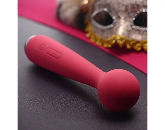 Svakom Emma mini Wand - akkus, masszírozó vibrátor (piros)