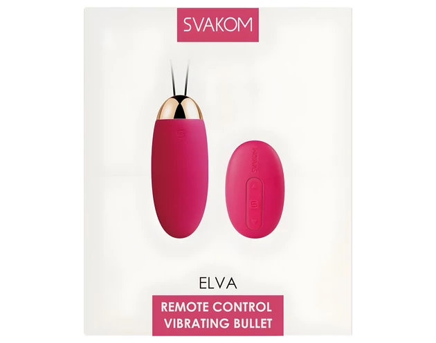 Svakom Elva - akkus, távirányítós vibrációs tojás (piros)