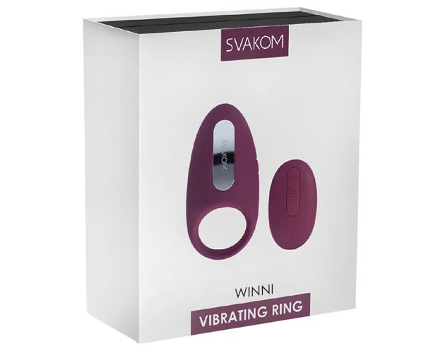 Svakom Winni - rádiós, vibrációs péniszgyűrű (viola)