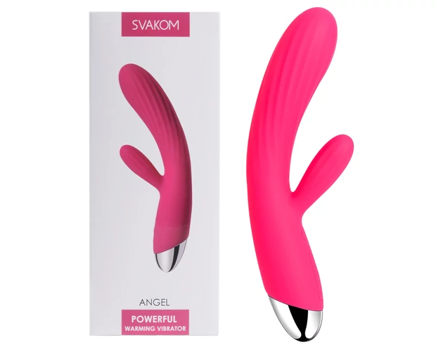 Svakom Angel - vízálló, melegítő, csiklókaros vibrátor (piros)