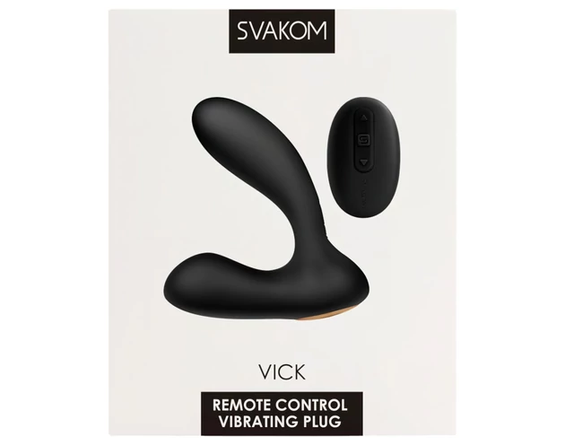 Svakom Vick - vízálló prosztata és G-pont vibrátor (fekete)