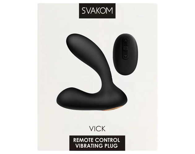 Svakom Vick - vízálló prosztata és G-pont vibrátor (fekete)
