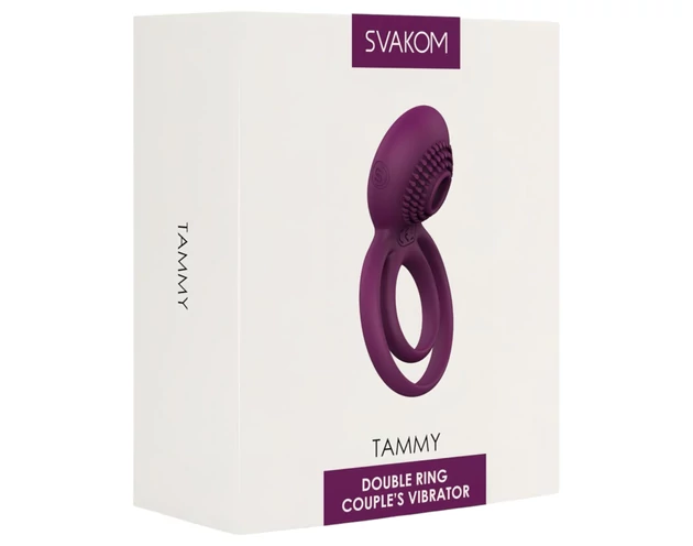 Svakom Tammy - akkus, vibrációs here- és péniszgyűrű (lila)