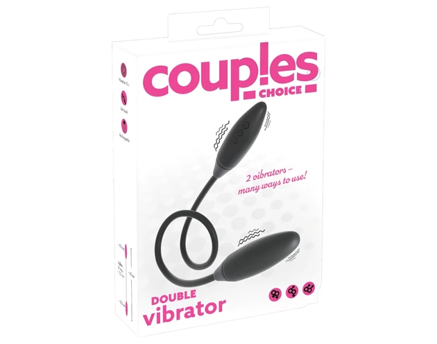 Couples Choice - akkus, dupla vibrátor (fekete)