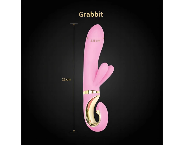 G-Vibe GRabbit - akkus, 3 motoros G-pont vibrátor (pink)