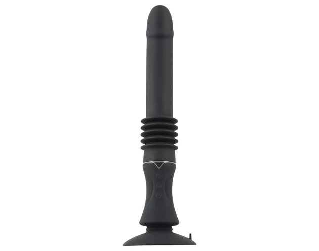You2Toys Fucking Machine - tapadókorongos lökő vibrátor (fekete)