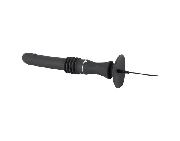 You2Toys Fucking Machine - tapadókorongos lökő vibrátor (fekete)