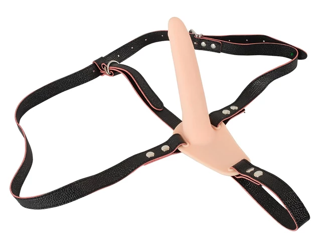 You2Toys - Strap-On - akkus, felcsatolható vibrátor (natúr)