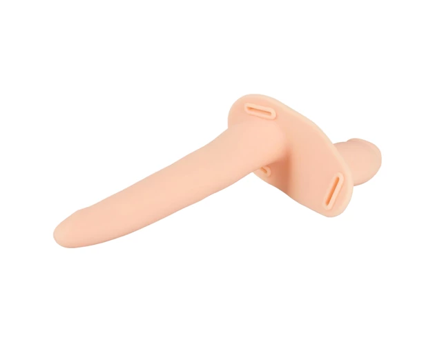 You2Toys - Strap-On - felcsatolható dupla vibrátor (natúr)