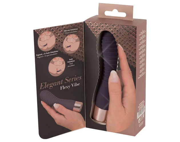 You2Toys Elegant Flexy - akkus, redős G-pont vibrátor (lila)