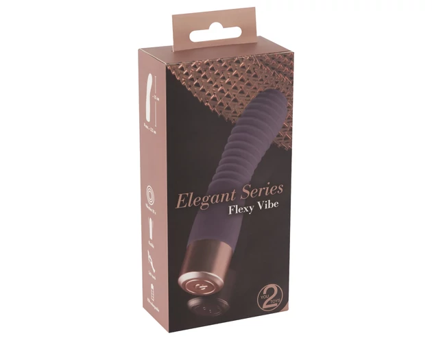 You2Toys Elegant Flexy - akkus, redős G-pont vibrátor (lila)