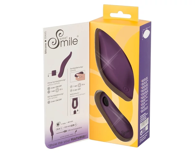 SMILE Panty - akkus csikló vibrátor (lila)