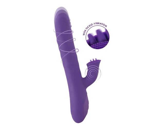 Smile Pearl - gyöngyös lökő vibrátor (lila)