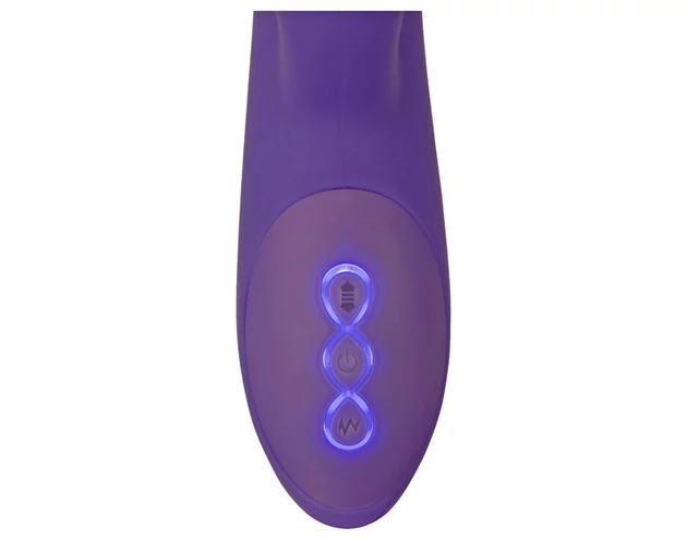 Smile Pearl - gyöngyös lökő vibrátor (lila)