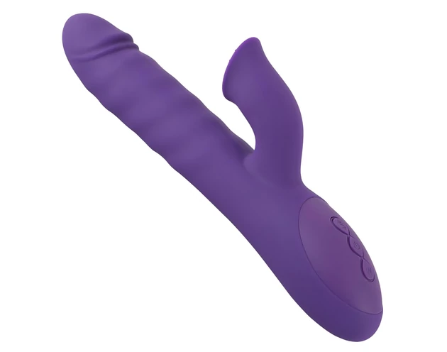 Smile Pearl - gyöngyös lökő vibrátor (lila)