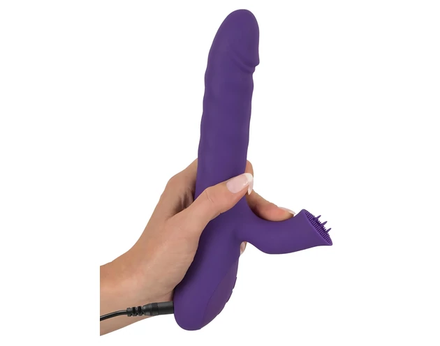 Smile Pearl - gyöngyös lökő vibrátor (lila)