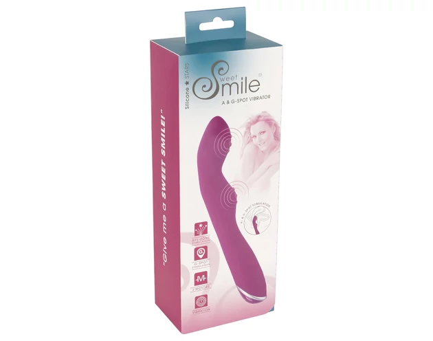 SMILE - flexibilis A és G-pont vibrátor (pink)