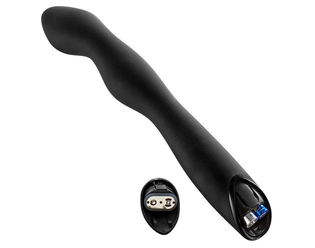 Rebel P-Spot - 2 motoros prosztata vibrátor (fekete)