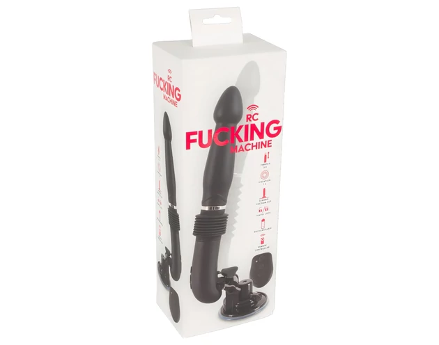 You2Toys - RC Fucking Machine - akkus lökő vibrátor (fekete)