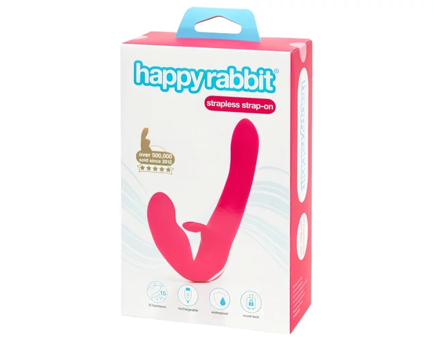 Happyrabbit Strapless - felcsatolható vibrátor (pink)