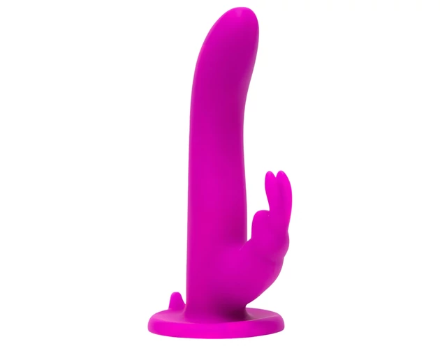 Happyrabbit Strap-On - nyuszis felcsatolható vibrátor (lila)