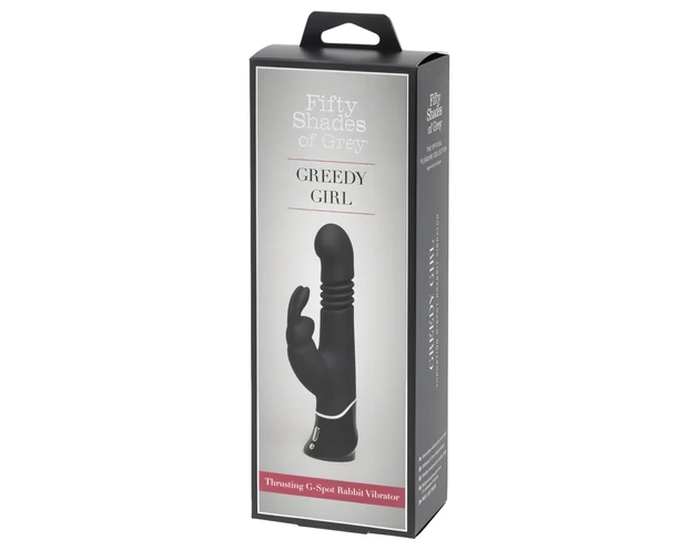 A szürke ötven árnyalata Greedy Girl - lökő vibrátor (fekete)